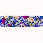 Blue Yellow Background Pattern Vector Texture Paisley Large Bar Mat 32 x8.5  Bar Mat