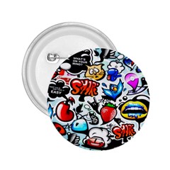 Graffiti Art Cartoon Comic 2 25  Buttons by Salman4z