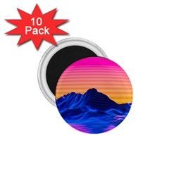 Sun Ultra Artistic 3d Illustration Sunset 1 75  Magnets (10 Pack)  by Salman4z