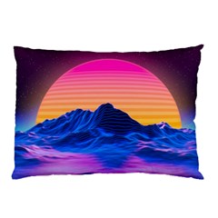 Sun Ultra Artistic 3d Illustration Sunset Pillow Case by Salman4z