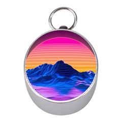 Sun Ultra Artistic 3d Illustration Sunset Mini Silver Compasses by Salman4z