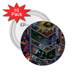 Fictional Character Cartoons 2 25  Buttons (10 Pack)  by Salman4z