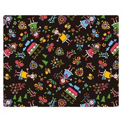 Cartoon Texture Premium Plush Fleece Blanket (medium) by Salman4z