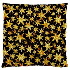 Shiny Glitter Stars Standard Premium Plush Fleece Cushion Case (two Sides) by Salman4z