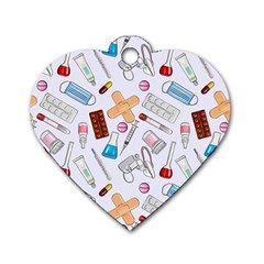 Medicine Dog Tag Heart (two Sides) by SychEva