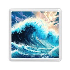 Tsunami Waves Ocean Sea Nautical Nature Water Arts Memory Card Reader (square) by Jancukart