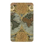 Vintage World Map Memory Card Reader (Rectangular) Front