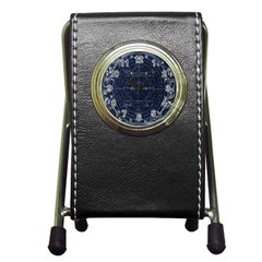 Vintage Astrology Poster Pen Holder Desk Clock by ConteMonfrey