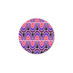 Pink, Blue, Black, Purple Tones Pop Art  Golf Ball Marker (4 Pack) by ConteMonfrey