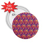 Pink Yellow Neon Squares - Modern Abstract 2.25  Buttons (100 pack)  Front
