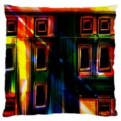 Architecture City Homes Window Large Cushion Case (one Side) by Amaryn4rt