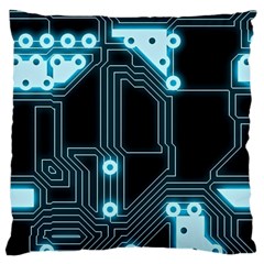 A Completely Seamless Background Design Circuitry Standard Premium Plush Fleece Cushion Case (one Side) by Amaryn4rt