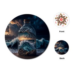 Fantasy People Mysticism Composing Fairytale Art 2 Playing Cards Single Design (round) by Uceng