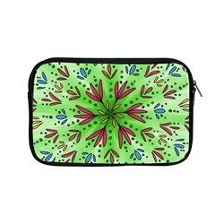 Flower Mandala Art Drawing Spring Background Apple Macbook Pro 13  Zipper Case by Uceng