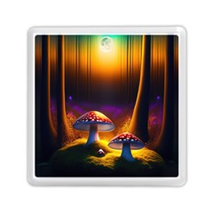 Ai Generated Mushrooms Wallpaper Memory Card Reader (square) by Uceng