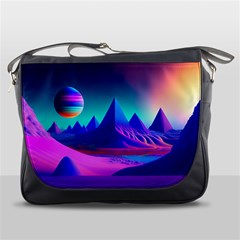 Fantasy Universe Art Wallpaper Artwork Messenger Bag by Uceng