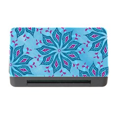 Flower Template Mandala Nature Blue Sketch Drawing Memory Card Reader With Cf by Uceng