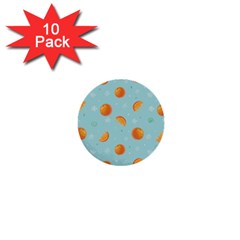 Oranges Pattern 1  Mini Buttons (10 Pack)  by SychEva