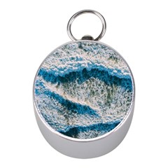 Waves Wave Nature Beach Mini Silver Compasses by Salman4z