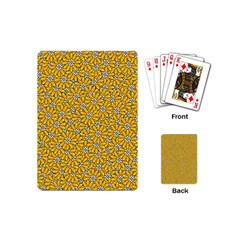 Flowers Bloom Art Colorful Artwork Design Pattern Playing Cards Single Design (mini) by Ravend