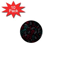 Abstract Pattern 1  Mini Buttons (10 Pack)  by Salman4z