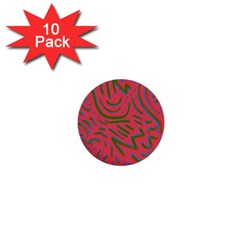 Pattern Saying Wavy 1  Mini Buttons (10 Pack)  by Salman4z