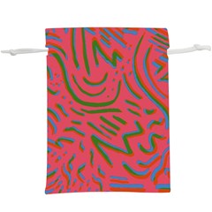 Pattern Saying Wavy Lightweight Drawstring Pouch (xl) by Salman4z