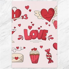 Hand Drawn Valentines Day Element Collection Canvas 12  X 18  by Salman4z