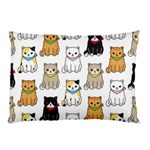 Cat Kitten Seamless Pattern Pillow Case 26.62 x18.9  Pillow Case