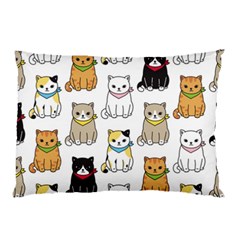 Cat Kitten Seamless Pattern Pillow Case (two Sides) by Salman4z