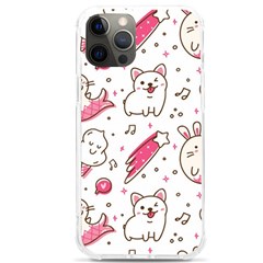 Cute Animal Seamless Pattern Kawaii Doodle Style Iphone 12 Pro Max Tpu Uv Print Case by Salman4z