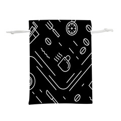 Coffee-background Lightweight Drawstring Pouch (l) by Salman4z