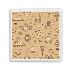 Egyptian-seamless-pattern-symbols-landmarks-signs-egypt Memory Card Reader (square) by Salman4z