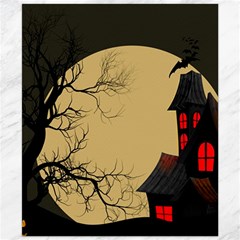 Halloween Moon Haunted House Full Moon Dead Tree Canvas 20  X 24  by Ravend
