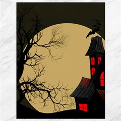 Halloween Moon Haunted House Full Moon Dead Tree Canvas 36  X 48  by Ravend