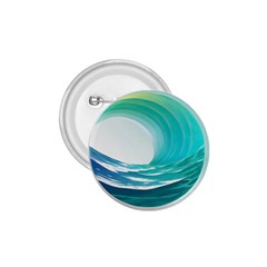 Tsunami Tidal Wave Wave Minimalist Ocean Sea 1 75  Buttons by Ravend