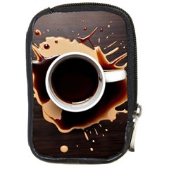 Coffee Cafe Espresso Drink Beverage Compact Camera Leather Case by Ravend