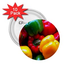 Colorful Capsicum 2 25  Buttons (10 Pack)  by Sparkle