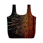 Data Abstract Abstract Background Background Full Print Recycle Bag (M) Back
