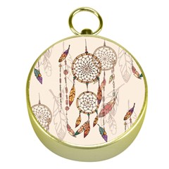 Coloured-dreamcatcher-background Gold Compasses by Salman4z