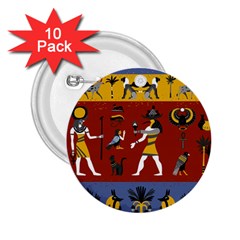 Ancient-egyptian-religion-seamless-pattern 2 25  Buttons (10 Pack)  by Salman4z