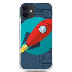 Rocket-with-science-related-icons-image Iphone 12/12 Pro Tpu Uv Print Case by Salman4z