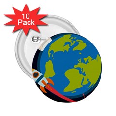 Spaceship-design 2 25  Buttons (10 Pack)  by Salman4z
