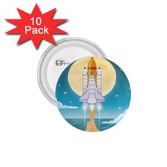 Space-exploration-illustration 1 75  Buttons (10 Pack) by Salman4z