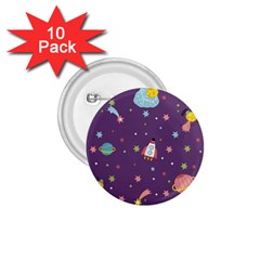 Space-travels-seamless-pattern-vector-cartoon 1 75  Buttons (10 Pack) by Salman4z