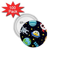 Space-seamless-pattern   - 1 75  Buttons (100 Pack)  by Salman4z
