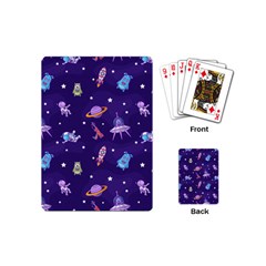 Space-seamless-pattern Playing Cards Single Design (mini) by Salman4z
