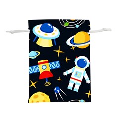 Space Seamless Pattern Lightweight Drawstring Pouch (m) by Salman4z