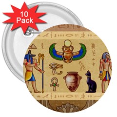 Egypt-horizontal-illustration 3  Buttons (10 Pack)  by Salman4z