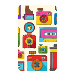 Retro-cameras-audio-cassettes-hand-drawn-pop-art-style-seamless-pattern Memory Card Reader (rectangular) by Salman4z
